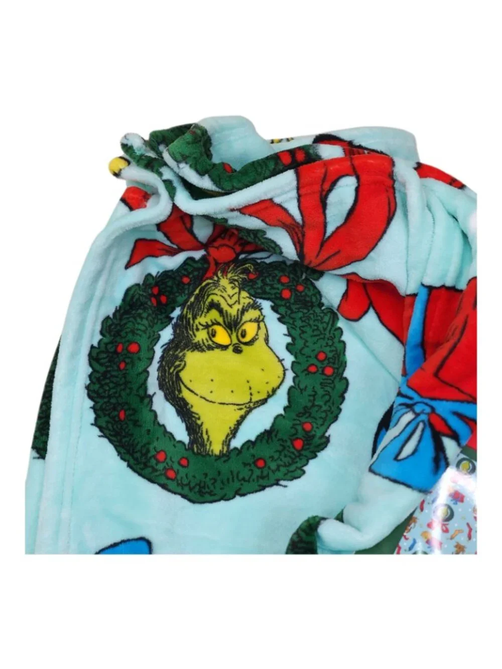 Dr Seuss The Grinch Plush Throw Blanket 50